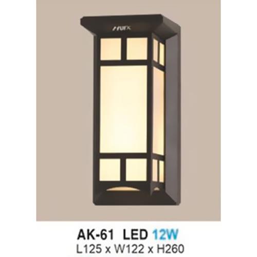 Đèn gắn tường L125*W122*H260 - 12W