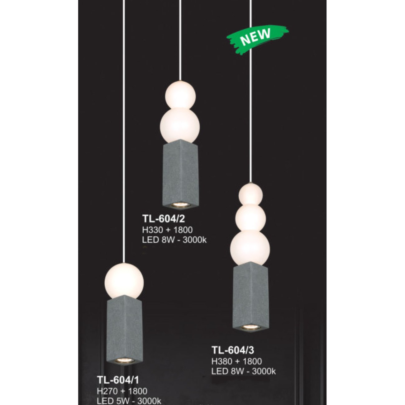 Đèn thả trang trí Andora TL-604 3000K