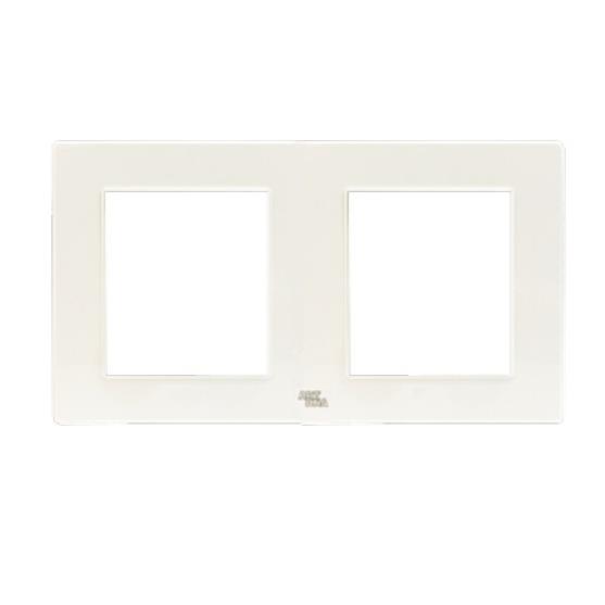 Mặt nhựa viền đôi màu trắng/ PC White Color