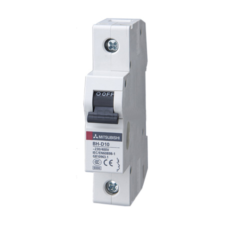 MCB Mitsubishi loại tiêu chuẩn BH-D10 1P 10kA C N