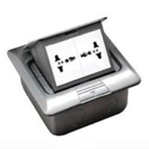 Ổ cắm âm sàn đôi 3 chấu đa năng