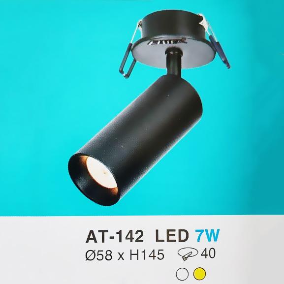 Đèn âm trần vỏ đen Ø58 x H145-LED 7W