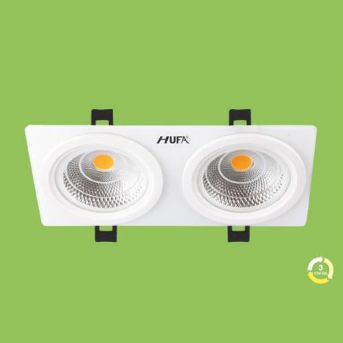 Đèn Led Downlight 3 chế độ Ø120 x H35 AT-184 COB 7W x 2