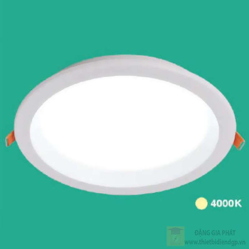 Đèn led downlight hợp kim nhôm cao cấp 6W, ánh sáng vàng