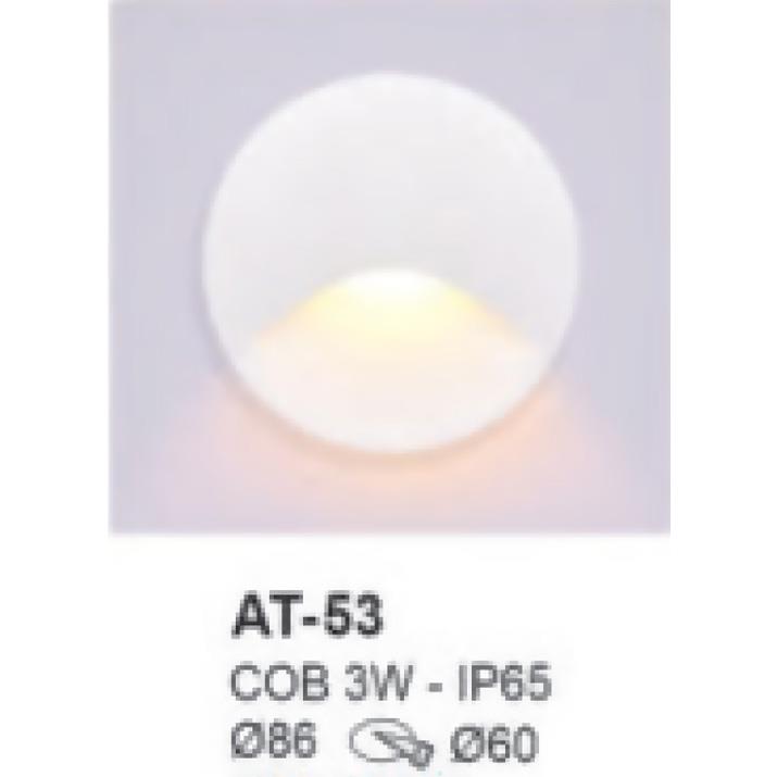 Đèn âm cầu thang cao cấp COB 3W - IP65 - Ø86, khoét lỗ Ø60 - vỏ trắng