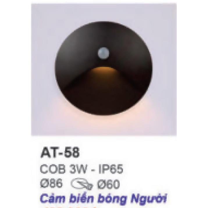 Đèn âm cầu thang tròn cao cấp COB 3W - IP65 - Ø86, khoét lỗ Ø60 - vỏ đen