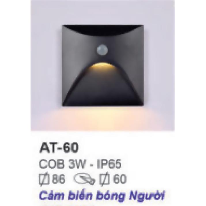 Đèn âm cầu thang vuông cao cấp COB 3W - IP65 - Ø86, khoét lỗ Ø60 - vỏ đen
