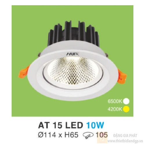 Đèn led downlight hợp kim nhôm cao cấp Ø120*H65-10W, khoét lỗ Ø105