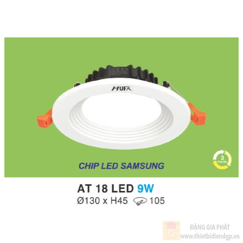 Đèn led downlight hợp kim nhôm cao cấp Ø118*H48-9W, khoét lỗ Ø95