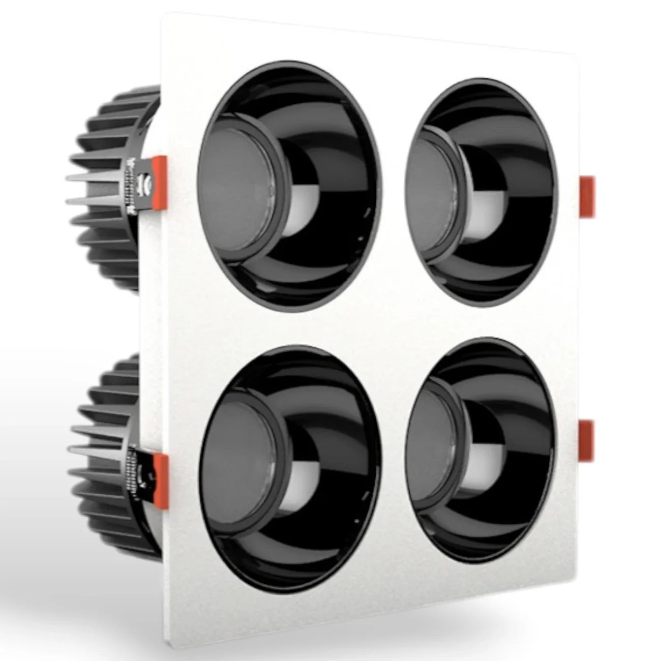 Đèn LED Downlight xoay góc Rạng Đông AT25 160x160/10Wx4.PLUS