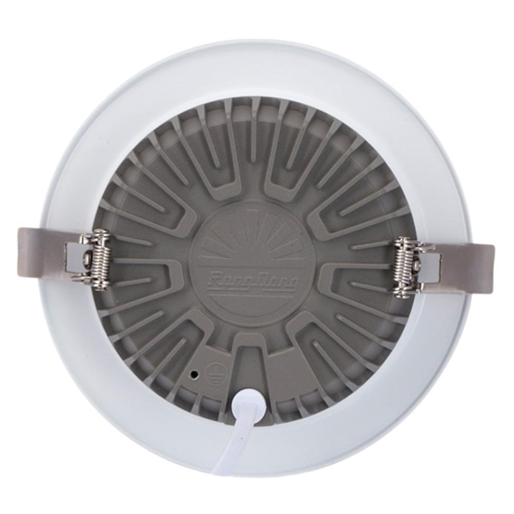 LED Downlight đổi màu tròn viền vàng AT48 ĐM khoét lỗ Ø110
