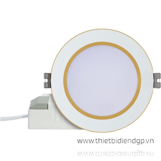 LED Downlight tròn viền vàng AT56 khoét lỗ Ø90