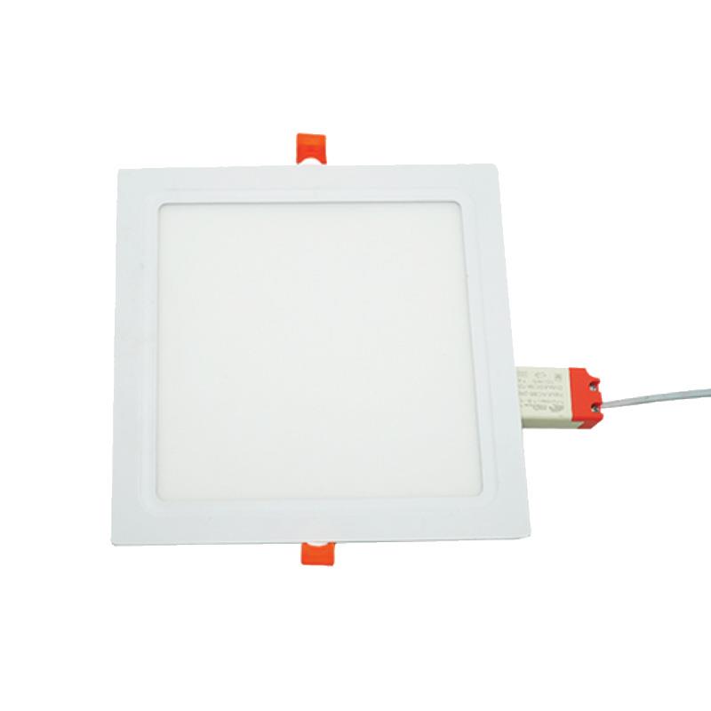 Đèn âm trần mỏng mặt lõm vuông 1 màu 18W