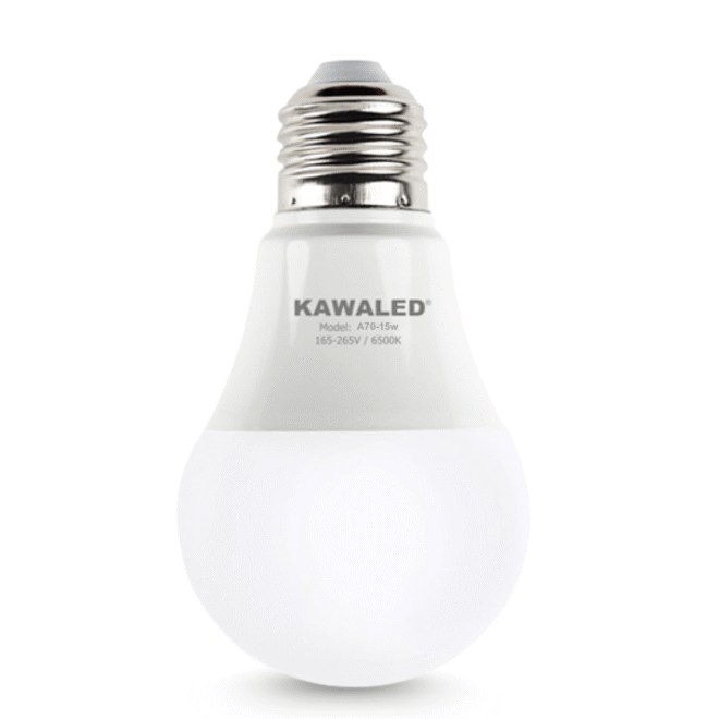 Bóng đèn led bulb nhỏ thân nhựa Kawasan ánh sáng trắng ánh sáng vàng