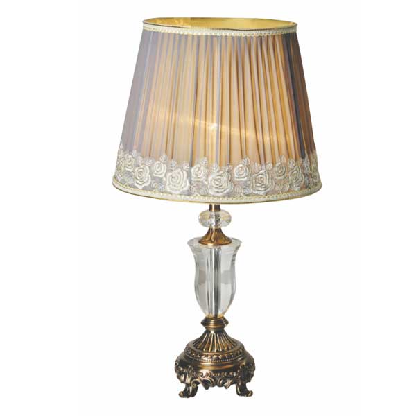 Đèn Ngủ Để Bàn Chụp Vải Đẹp Cổ Điển B-083