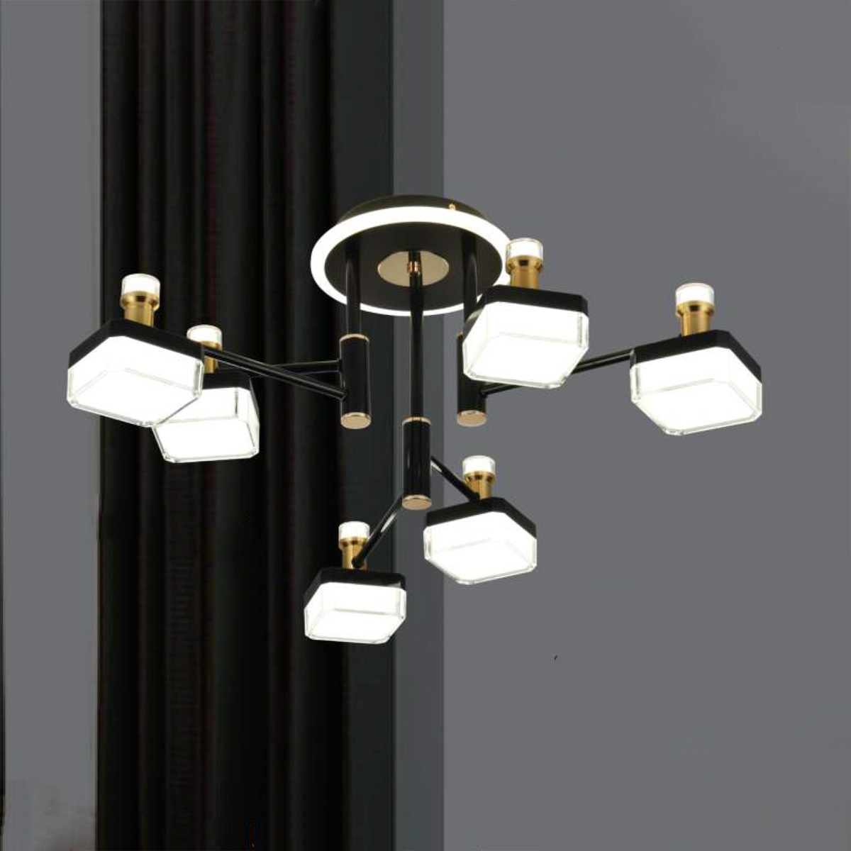 Đèn mâm ốp trần Verona Ø720*H250 - ánh sáng 3 CĐ