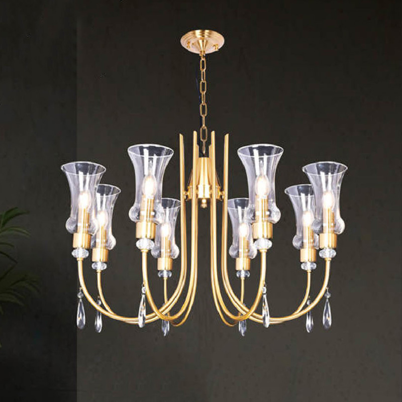 Đèn chùm nến Andora Ø700 x H500 + 500 E14 x 8