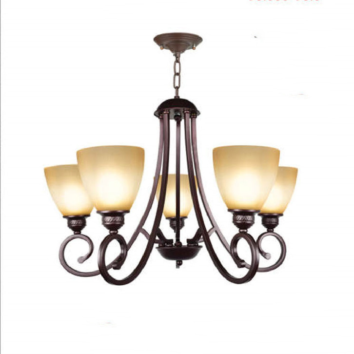 Đèn chùm thủy tinh Andora Ø670 x H500 + 500 E27 x 5
