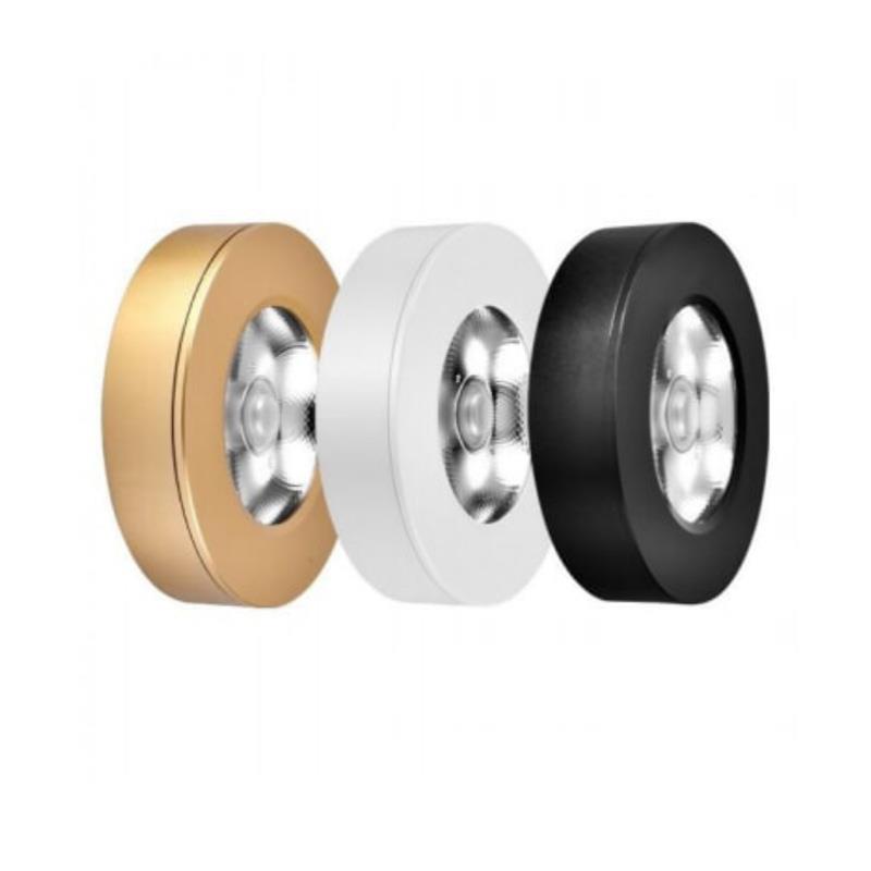 Đèn led ốp tủ Luxury màu trắng đen đồng 6w