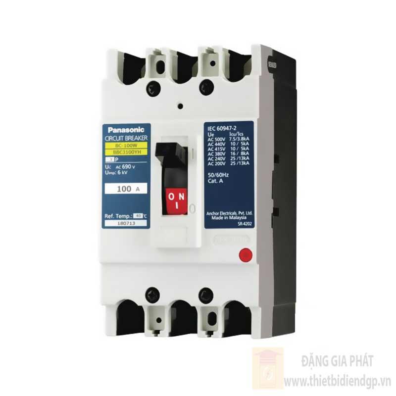 MCCB - Bộ ngắt mạch Kèm cuộn cắt - IEC 60947-2 - 3P 25kA 415VAC