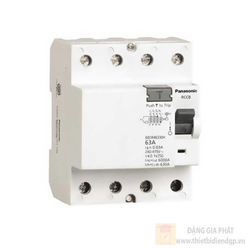 Cầu dao chống rò RCCB Panasonic 4P-30mA