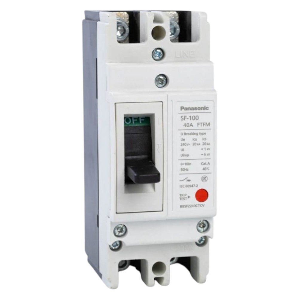 MCCB Panasonic 2P-2E 100AF 20kA