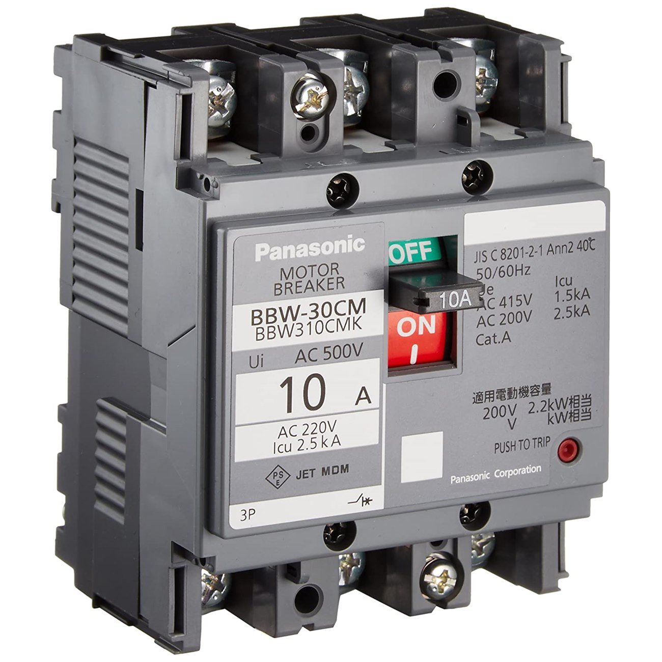 Thiết bị đóng cắt MCCB Panasonic BBW310Y 3P