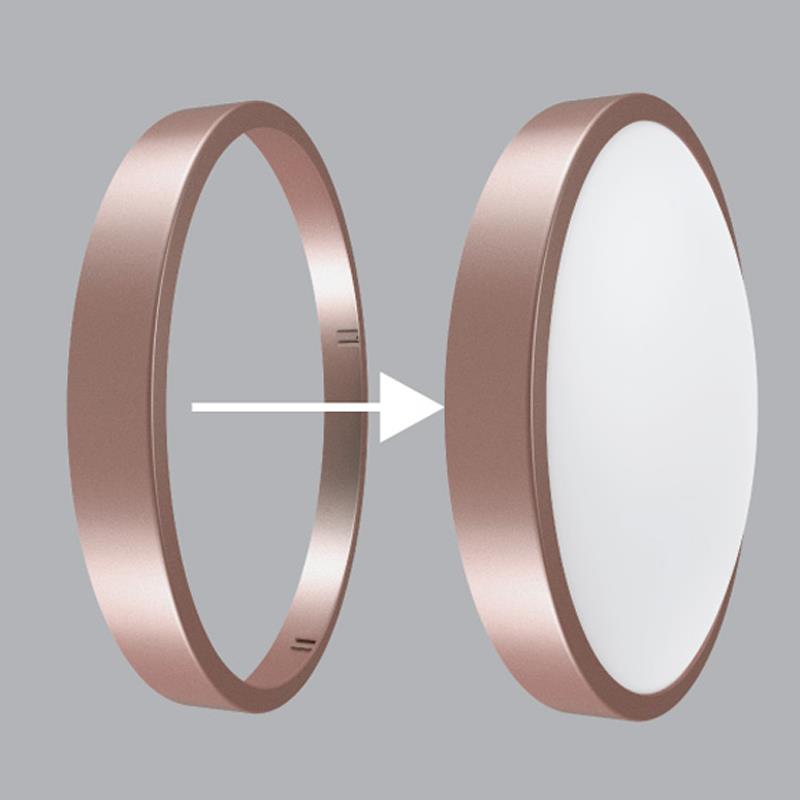 Viền đèn led ốp trần màu đỏ sẫm 20W-30W