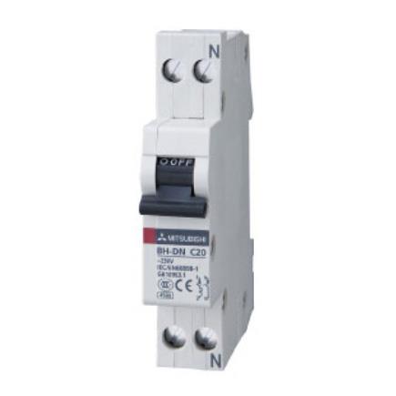MCB Mitsubishi loại tiêu chuẩn BH-D6 1P 6kA C N