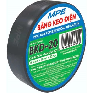 Băng Keo Cách Điện PVC 0.12mm x 19mm