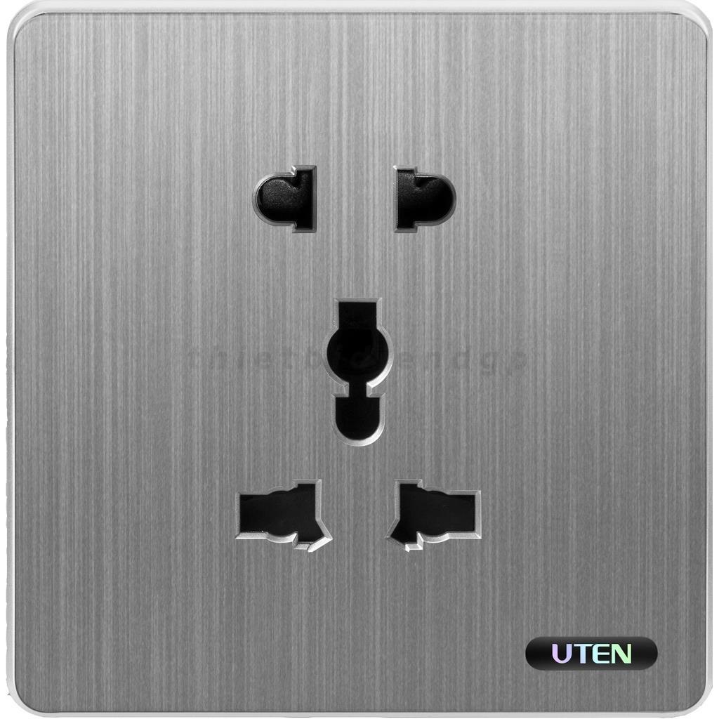 Bộ ổ cắm 2 chấu và 3 chấu S300 UTEN