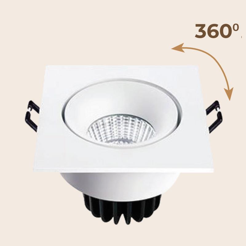 Đèn âm trần vuông led Adjustable Spotlight 12W DL-BW12/ DL-BB12