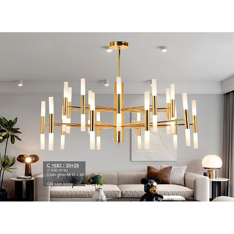 Đèn chùm trang trí Sano Ø950*H750 - Chân ghim MR16*40 (kèm bóng)