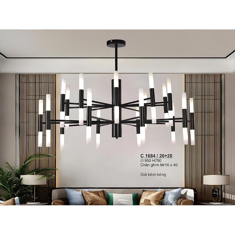 Đèn chùm trang trí Sano Ø950*H750 - Chân ghim MR16*40 (kèm bóng)
