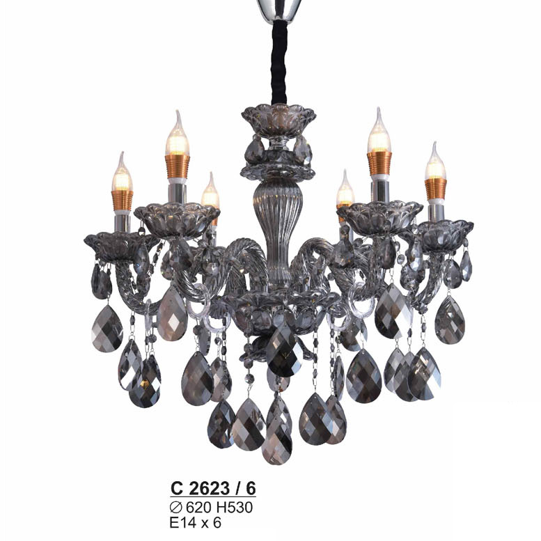Đèn chùm nến Sano Ø620*H530 - E14* 6