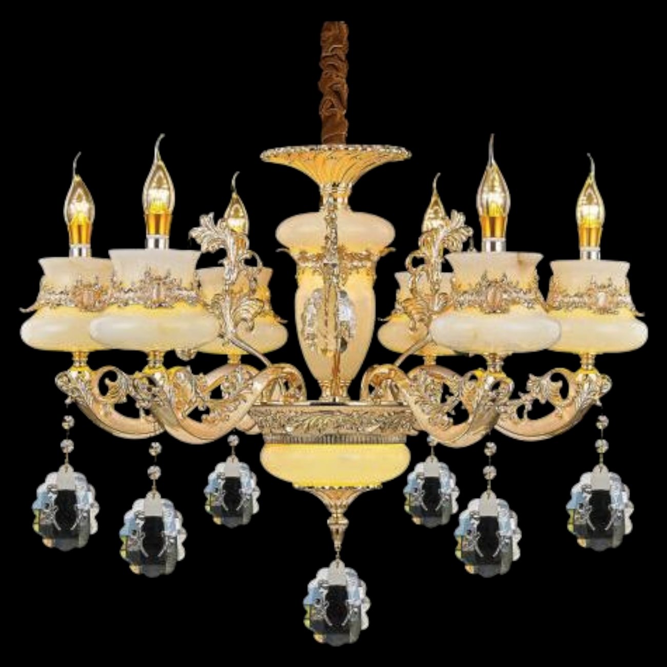 Đèn chùm nến euroto Ø670 x H530