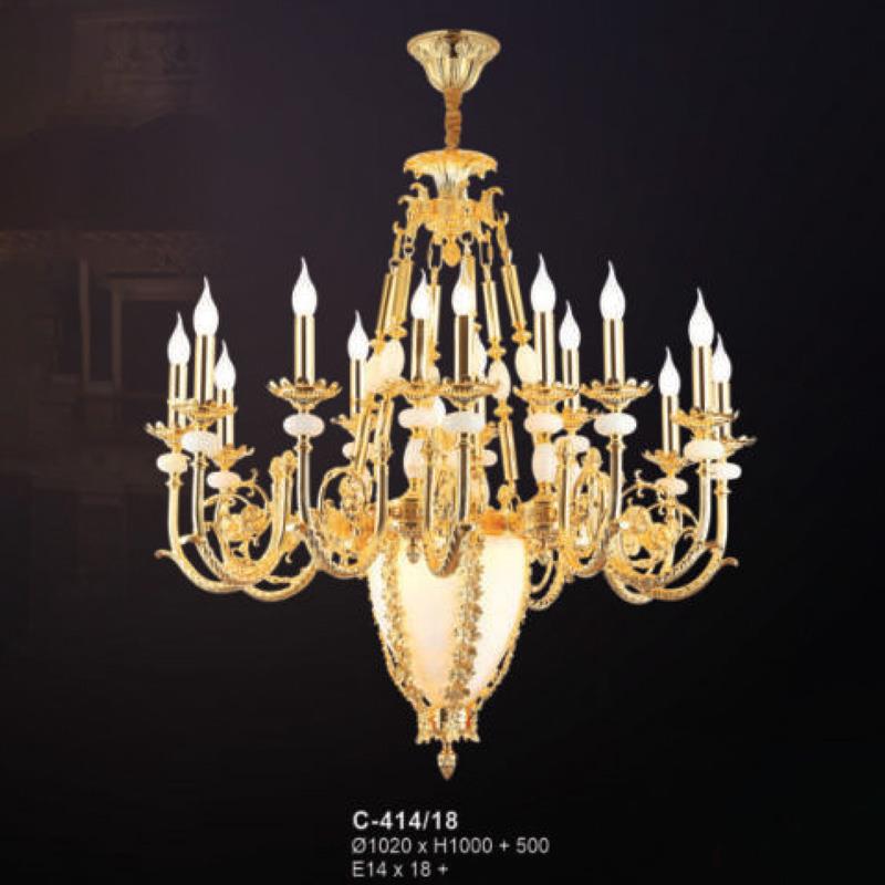 Đèn chùm nến Ø1200*H1000 + 500 - E14*18 +