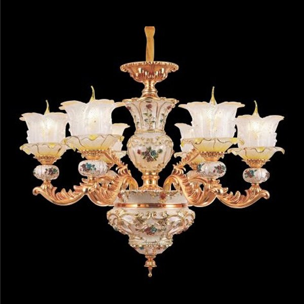 Đèn Chùm Hoa Văn Cổ Điển EUROTO Ø720xH650