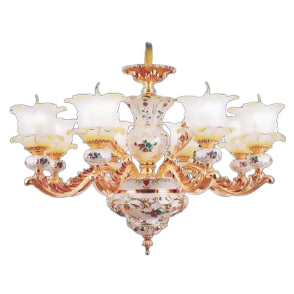 Đèn Chùm Hoa Văn Cổ Điển Ø800xH650