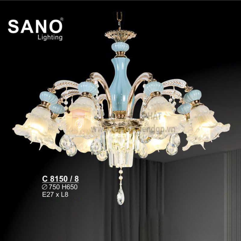 Đèn chùm trang trí Sano - E27*L8 - Ø750*H650