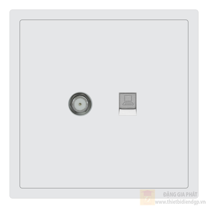 Bộ ổ cắm truyền hình vệ tinh và điện thoại Duhal cổ điển S1 series