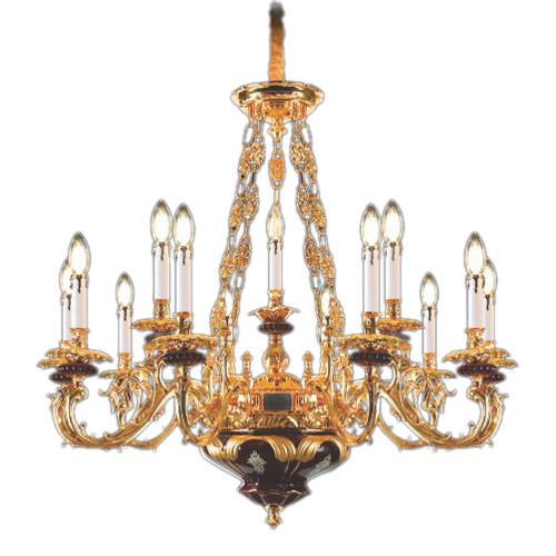 Đèn Chùm Trang Trí hợp kim Xi Mạ + Sứ - Ø1050*H850 - E14*16