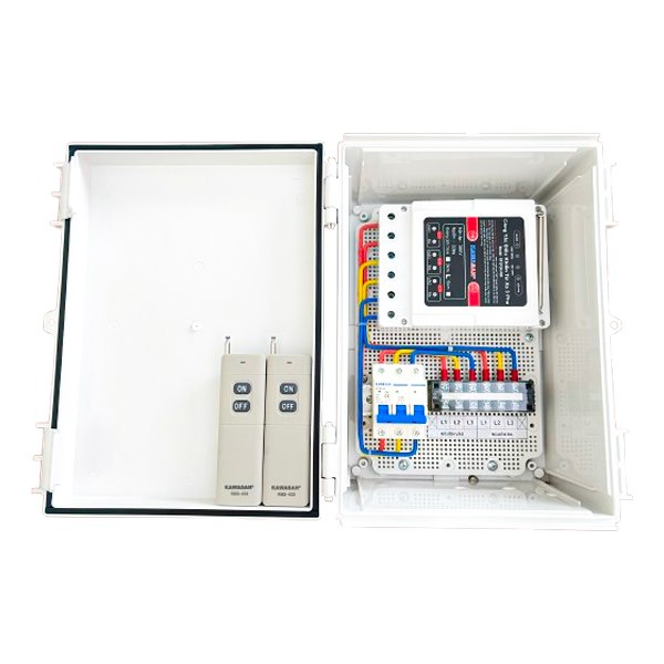 Tủ điều khiển bơm từ xa 3 pha Kawasan B-RF3P3K-2RM kín nước
