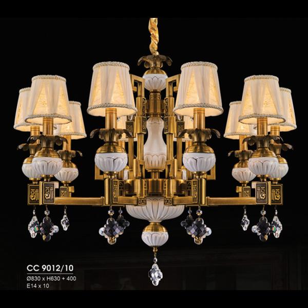 Đèn chùm nến Ø830*H630+400, E14*10