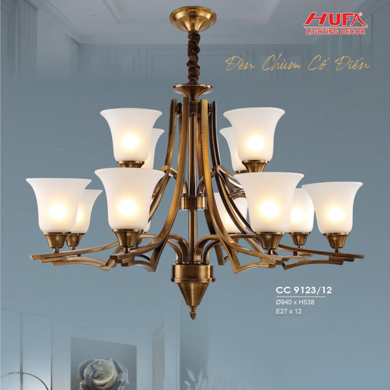 Đèn chùm cổ điển Hufa Ø940*H538, E27*12