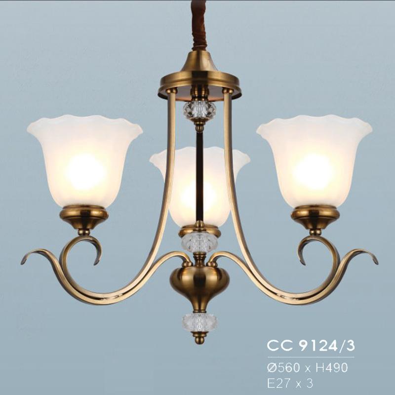 Đèn chùm cổ điển Hufa Ø560*H490, E27*3