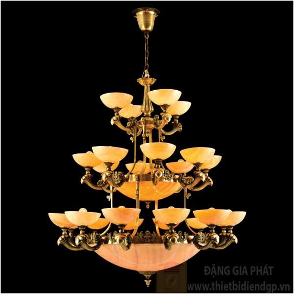 Đèn chùm đồng Ø1360*H1430+450, E27*33