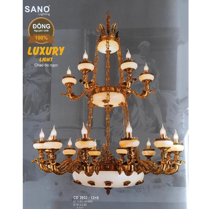 Đèn chùm đồng Sano Ø1150*H1450mm, E14*L30