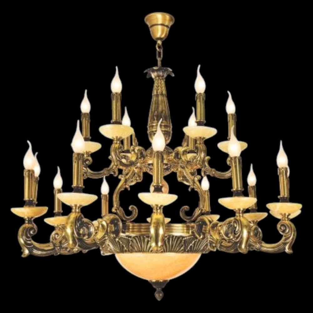 Đèn Chùm Đồng Nến Ø1100 x H1100