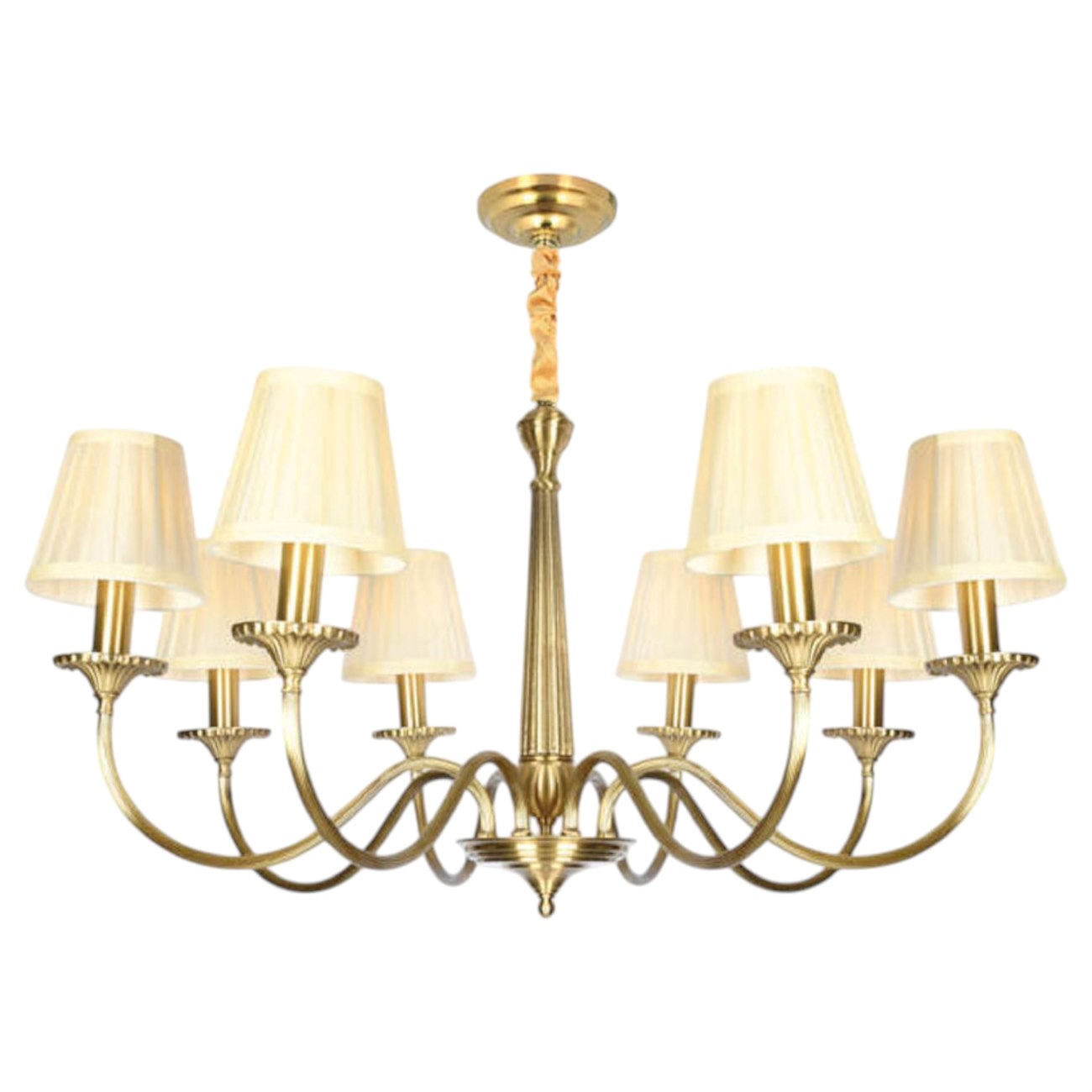 Đèn chùm đồng Andora CĐ-8205/8 Ø850*H450 + 500 E14*8